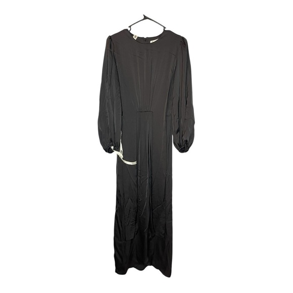 PinupArt NWT Black Maxi Dress with Draped Waist, Size XS - Picture 2 of 10